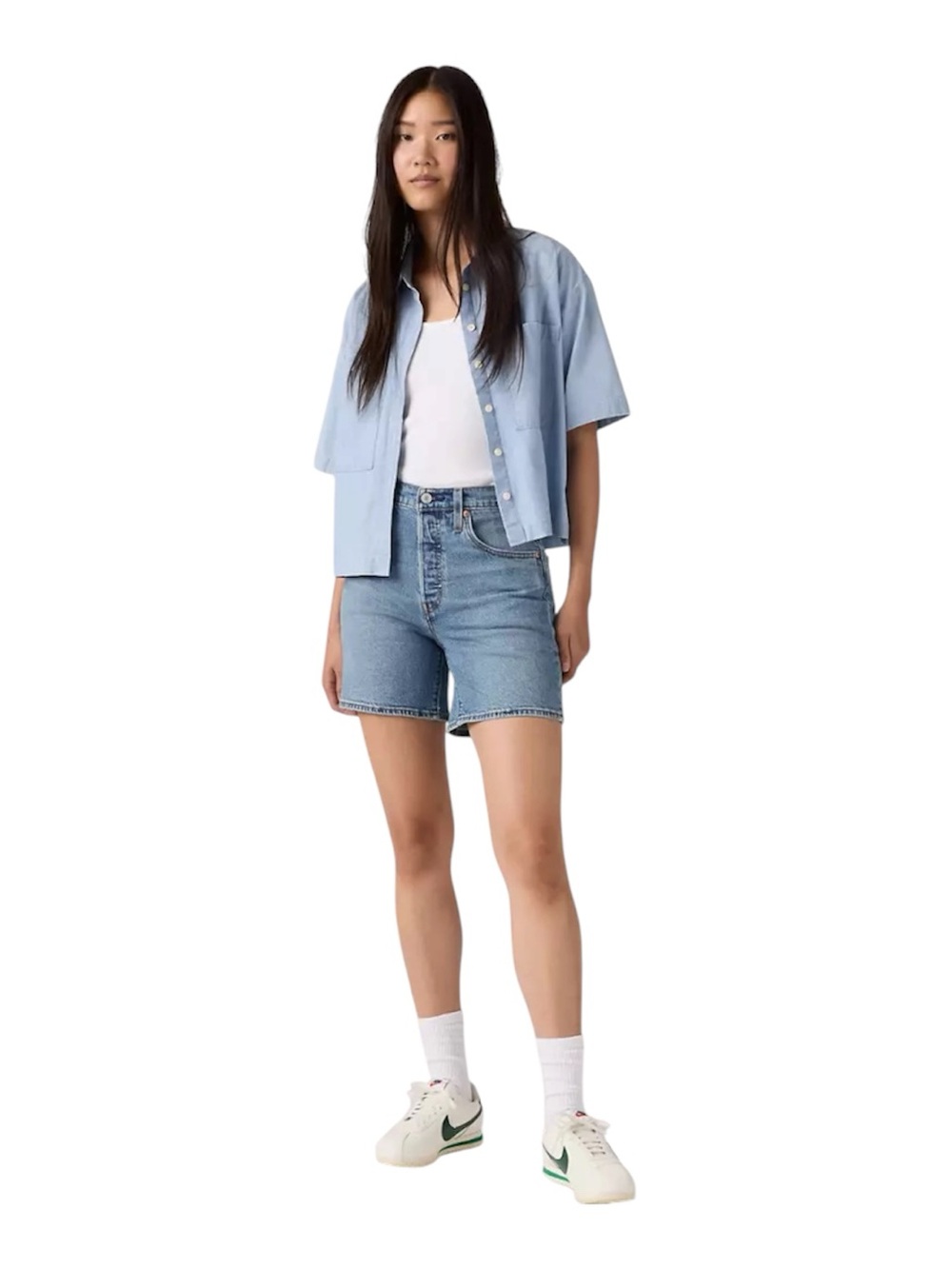 Levi's Premium 501 mid thigh jeans shorts - Picture 9 of 10